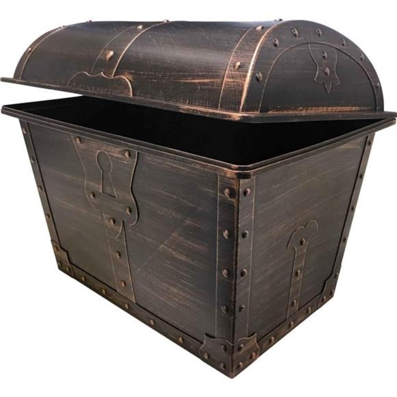 Large Plastic Treasure Chest Classroom Rewards Pirate Party Goody Box (TCR8759)